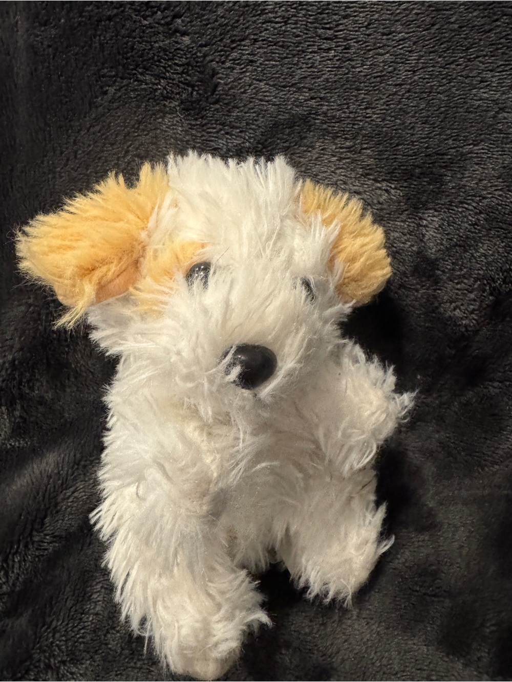Barking Plush White & Tan Dog Toy - Soft Stuffed Puppy for kids
